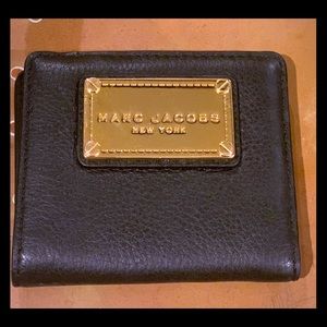 AUTH Marc Jacobs black leather wallet